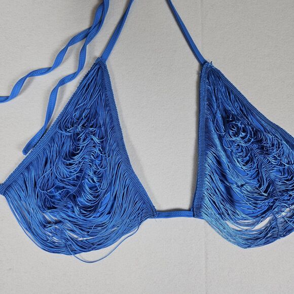 Pretty Little Thing Fringed Maxi Skirt Coverup Bikini Set Plus Size 22 Vacation - Picture 14 of 16